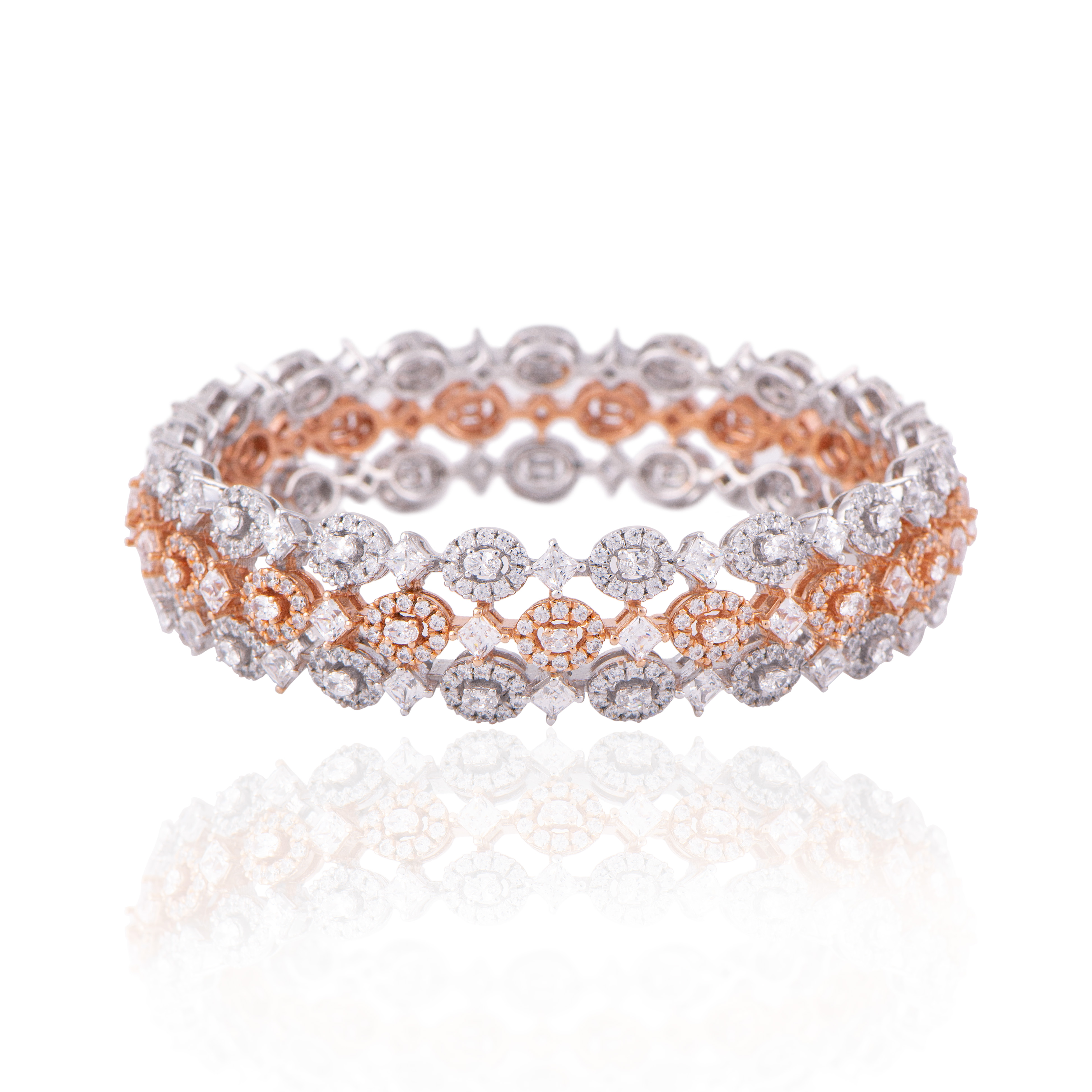 Two Toned Statement Bangle
